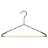 Frax35 Metal Clothes Hangers - Flat With Bar - 41cm