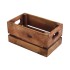 Table Caddy Crate - Dark Brown - 11.5 x 24 x 14cm