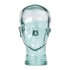 Recycled Glass Clear Unisex Mannequin Head - 29cm
