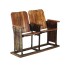Blue City Wooden Cinema Chairs - 2 Seats