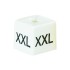Colour-Coded Unisex Size Cubes - XXL - White
