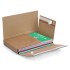 Brown Cardboard Book Boxes With Adhesive Strips + Red Tear Strip - 310 x 220mm