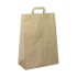 Brown Flat-Handle Paper Carrier Bags - 32 x 45 + 17cm