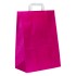 Fuchsia Pink Flat-Handle Paper Carrier Bags - 32 x 45 + 14cm
