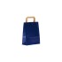 Blue Flat-Handle Paper Carrier Bags - 18 x 23 + 8cm