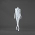 Nell Matt White Female Headless Mannequin - Legs Crossed