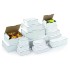 Small White Cardboard Postal Boxes - 120 x 100 x 80mm