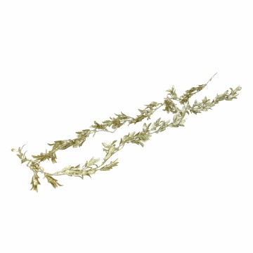 Glitter Leaf Garland - Light Gold - 2 x 180cm