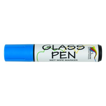 Chisel Tip Glass Pen - Blue