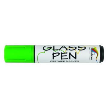 Chisel Tip Glass Pen - Green