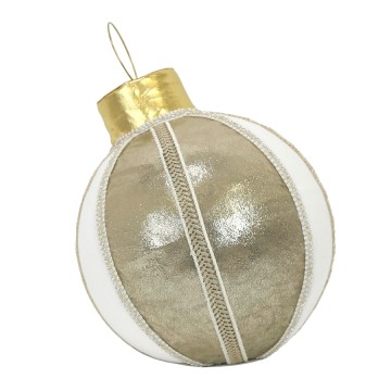 Table Top Bauble - White - 28 x 28 x 35cm