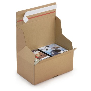 QuickPak Brown Cardboard Postal Boxes - 229 x 140 x 140mm