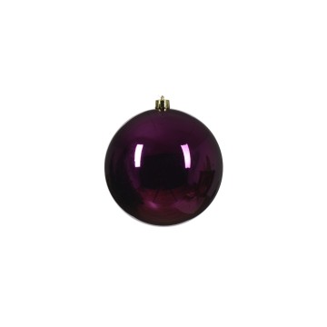 Hanging Shiny Bauble - Purple - 14cm