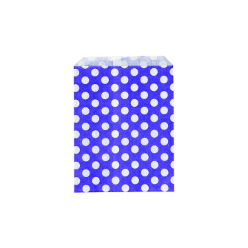 Purple Polka Dot Paper Bags - 18 x 23cm