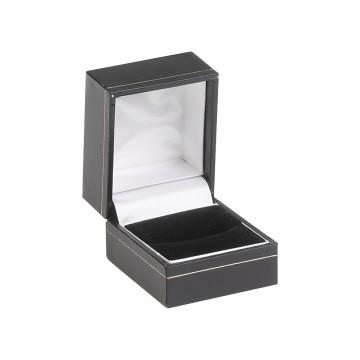 Black Leatherette Jewellery Cases - Ring - 46 x 51 x 38mm