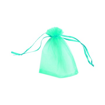 Turquoise Organza Gift Bags - 10 x 12cm