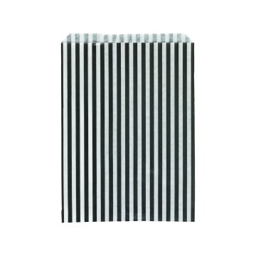 Black Stripe Paper Bags - 24 x 36cm