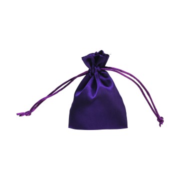 Purple Satin Gift Bags - 8 x 10cm