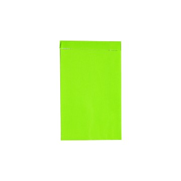 Lime Green Deluxe Plain Paper Bags - 12 x 20 + 4cm
