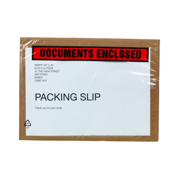 Printed Document Enclosed Envelopes - A5 - Box of 100