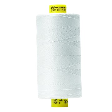 Recycled Polyester Thread - White - 1000m