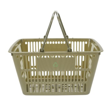 Recycled Ocean Plastic Shopping Basket - Olive