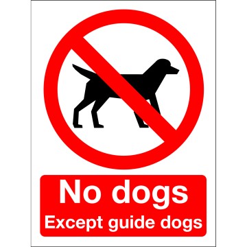 Self Adhesive Prohibition Sign - No Dogs