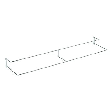 Twinslot Chrome Shoe Rack - 100cm