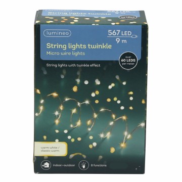 LED Micro Twinkle Lights - Mixed White - 900cm