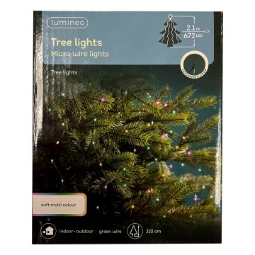 Micro LED Bunch Soft Lights - Multi Coloured - 210cm