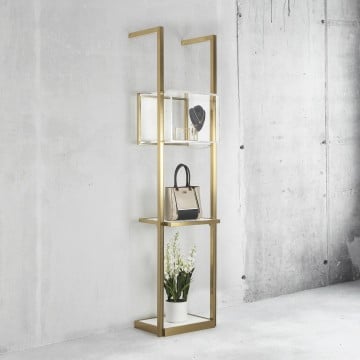 Illumine Shelf - Brush Gold - 52 x 40 x 3cm