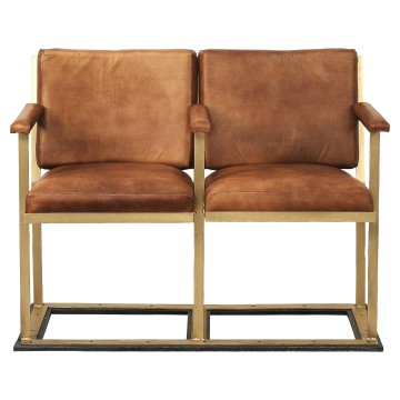 Retro Leather Cinema Chairs - 2 Seats