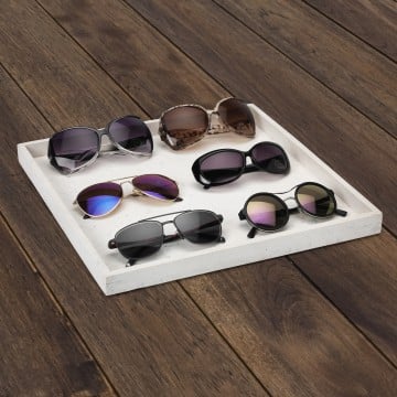 White Recycled Display Tray - 35 x 35cm