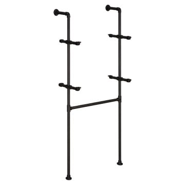 Black Urban Scaffold Wall Bay Kits - Combination Bay - 244 x 104 x 25cm