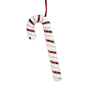 Hanging Candy Cane - Red/White