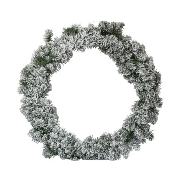 Snowy Imperial Wreath - Green - 90cm