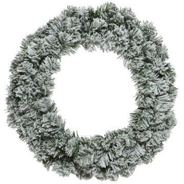 Snowy Imperial Wreath - Green - 150cm