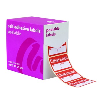 Reduced Sale Stickers - Peelable - Clearance Sale