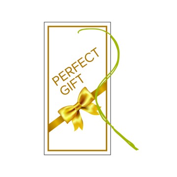 Gold Perfect Gift Swing Tags - 48 x 96mm
