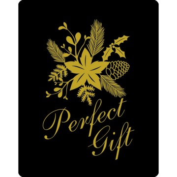 Black Perfect Gift Stickers - 60 x 48mm
