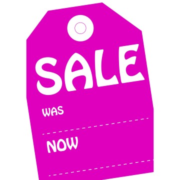 Funky Sale Cards - A4