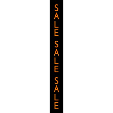 Vibrant Sale Streamers - Orange - 12 x 100cm