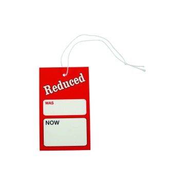 Reduced Sale Tickets - Strung - Was/Now -  54 x 90mm