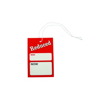 Reduced Sale Ticket - Strung - Was/Now - 52x75mm