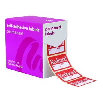 Reduced Sale Stickers - Permanent - Was/Now