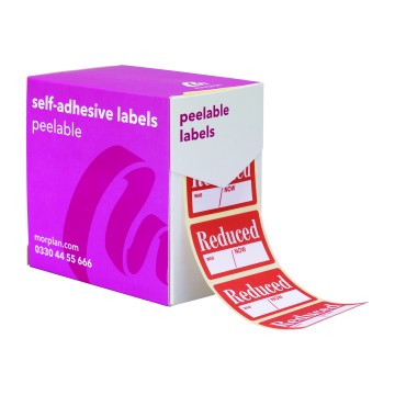 Reduced Sale Stickers - Peelable - Was/Now