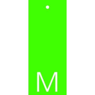 Colour-Coded Size Tags - M - Green