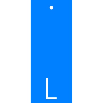 Colour-Coded Size Tags - L - Blue