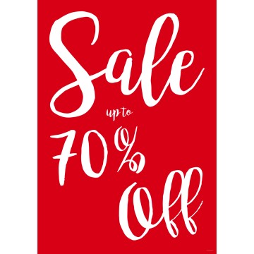 Ribbon Sale A-Board Posters - Up To 70% Off - 59 x 84cm