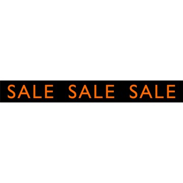 Vibrant Sale Streamers - Orange - 100 x 12cm